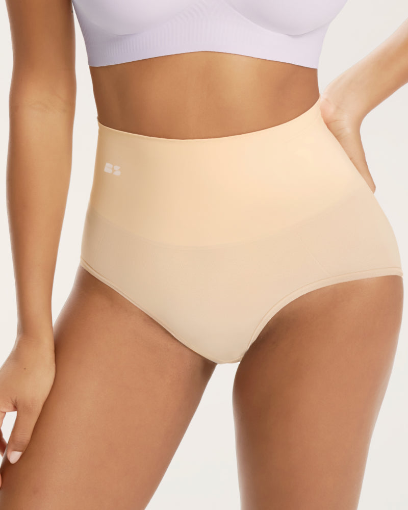 2 Pack Seamless High Waist tummy control Panties