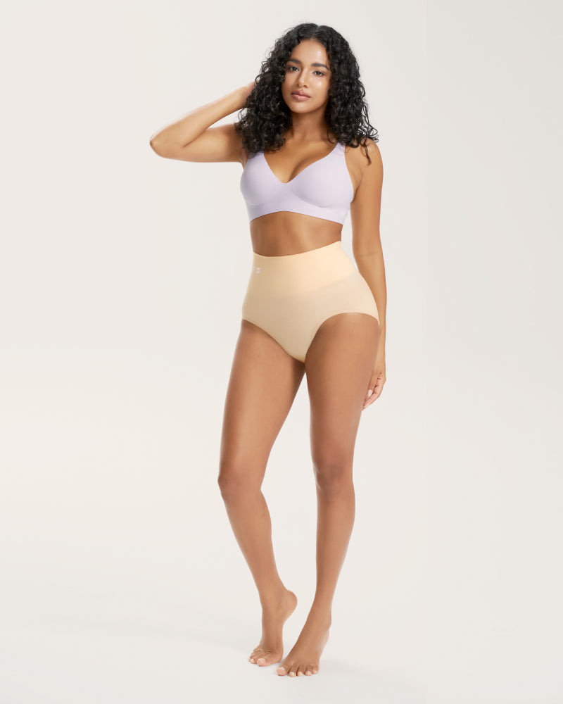 2 Pack Seamless High Waist tummy control Panties