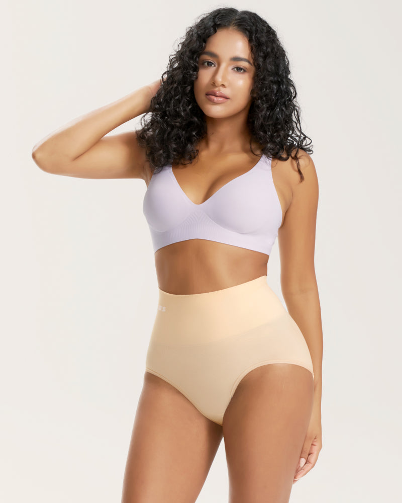 2 Pack Seamless High Waist tummy control Panties