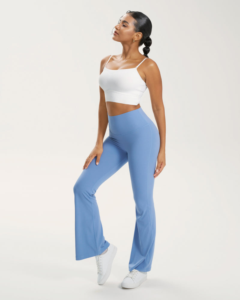 Ribbed Thin-Strap Multi-Way Bandeau Tank Top