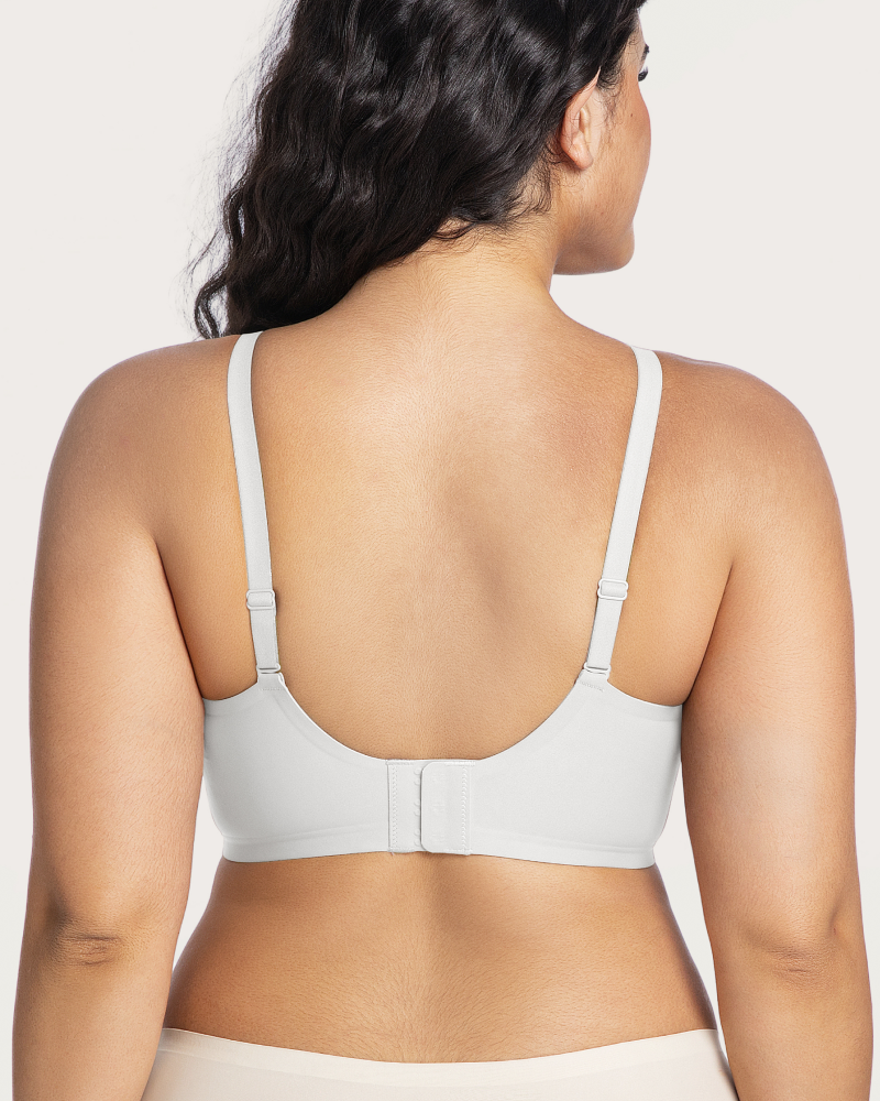Soft-support deep V comfortable wireless plunge bra