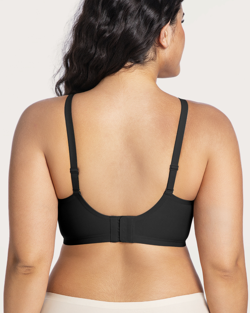 Soft-support deep V comfortable wireless plunge bra