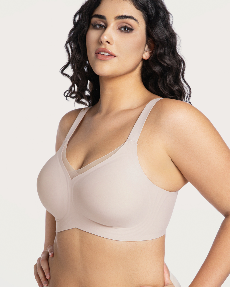 Mesh breathable wireless bra