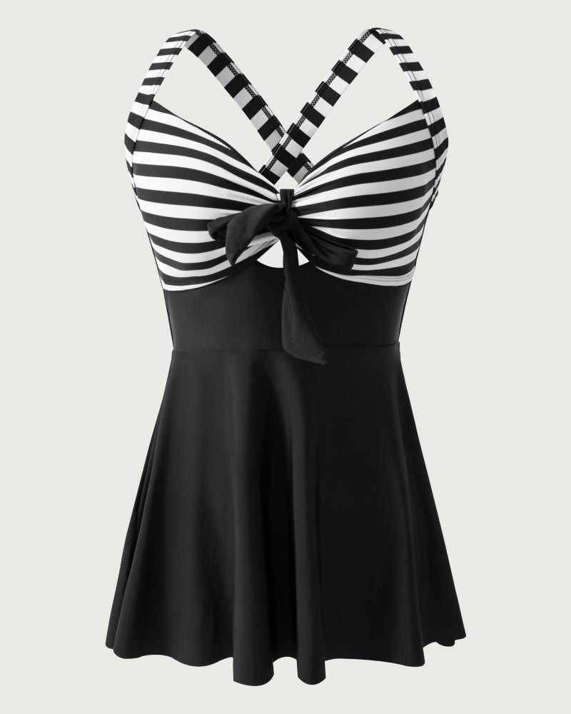 Striped Dress & Thong Set