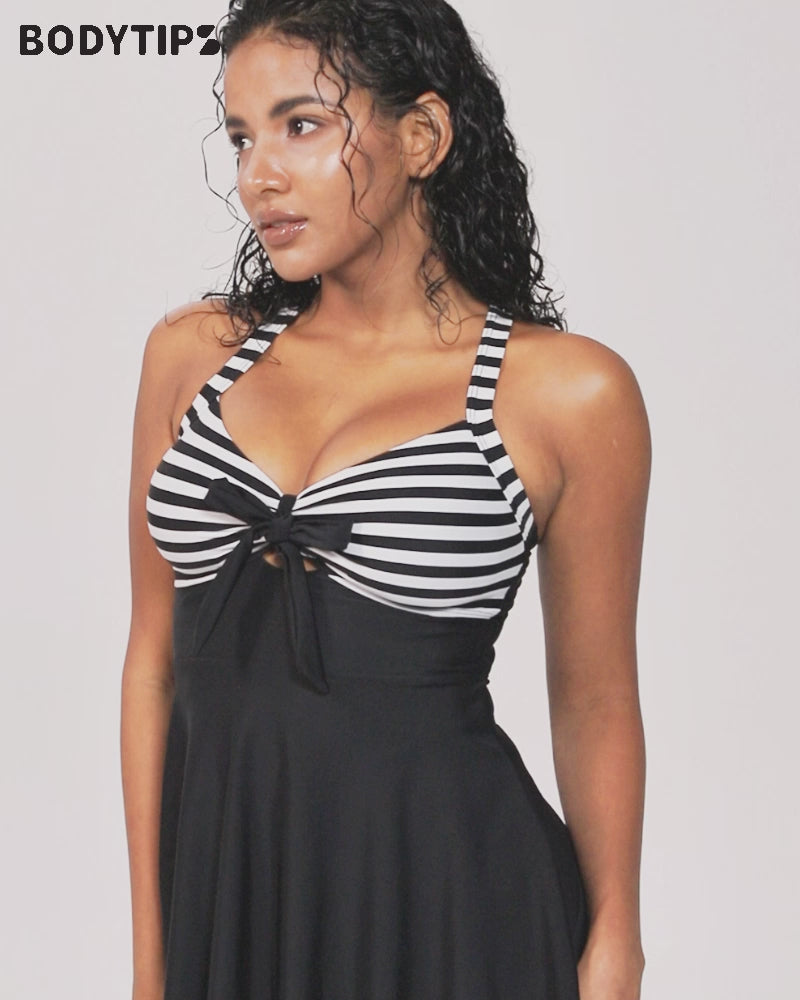 Striped Dress & Thong Set